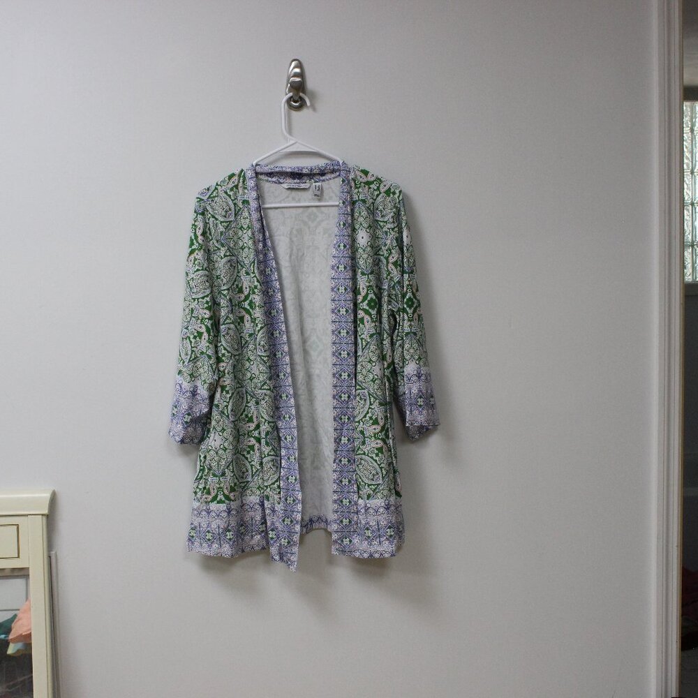 Isaac Mizrahi- Live!- Cotton Robe- Size: 1X